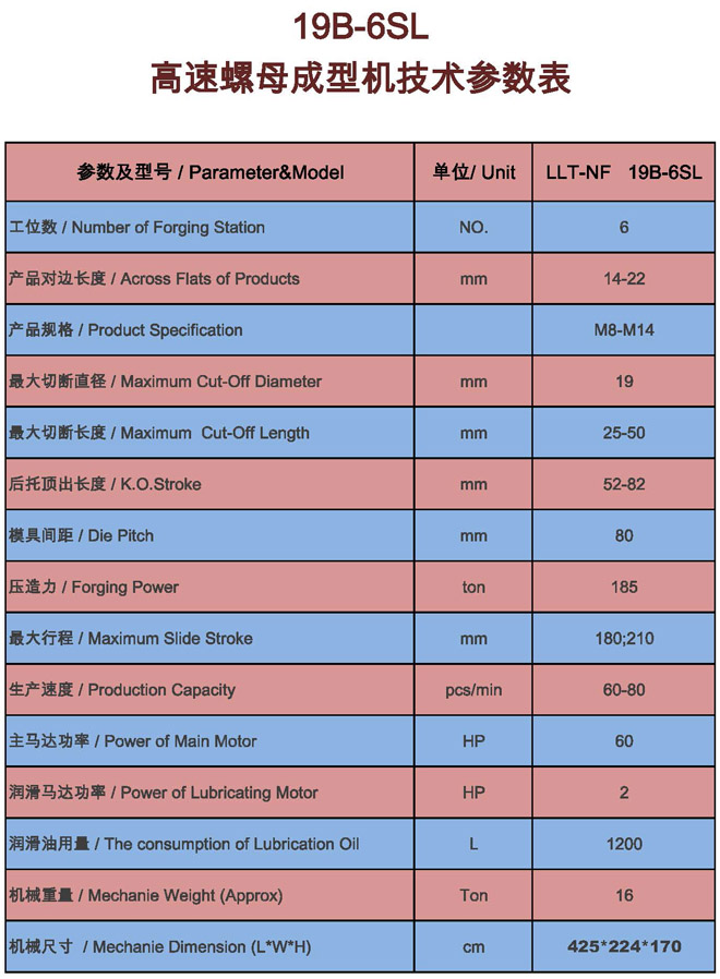冷鐓機,冷鐓機參數表 冷鐓機,冷鐓機參數表